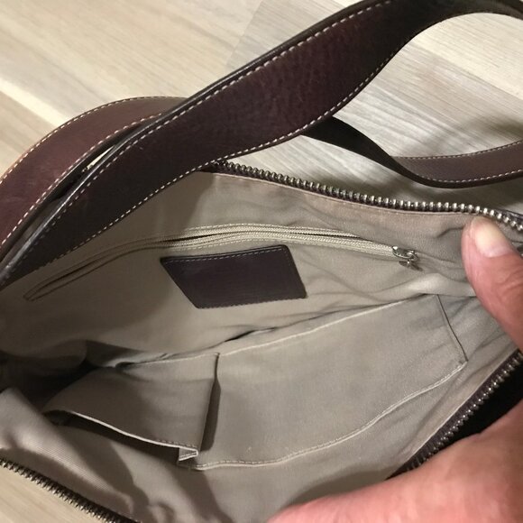 Coach Ladies Leather And Suede Crossbody/Shoulder Bag With Grommets - Picture 6 of 10